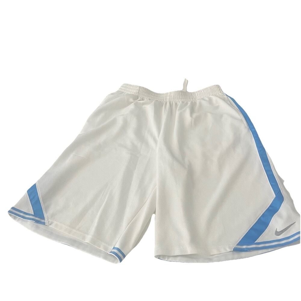 Y2k Nike Men’s XXL 2XL Basketball Shorts White and Blue Vintage 2000’s